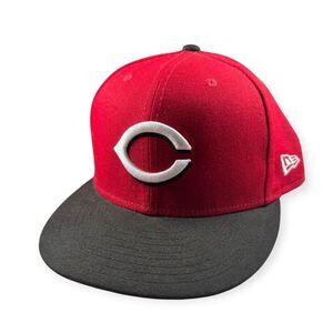 New Era Cincinnati Reds 59Fifty Fitted USA made Hat 7 1/2‎